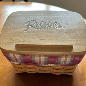 Longaberger Recipe box